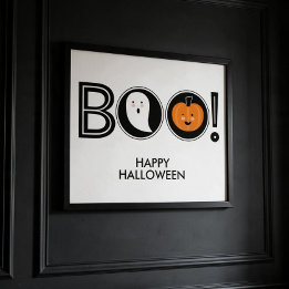 Buh! Frohes Halloween Plakat