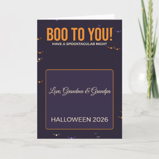 Buh für dich Fledermäuse Halloween-Karte für Kinde Karte