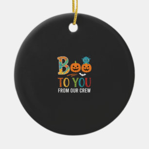 Buh Für Dich Halloween-Crew-Design_1 Keramik Ornament