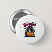 Buh für dich Halloween-Skelett-Kürbis Button (Vorne & Hinten)