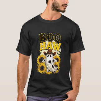 Buh-Geist-Halloween-Country-Western-Gespenter-Kuh T-Shirt
