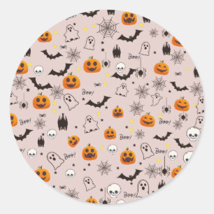 Buh-Geist-Halloween Runder Aufkleber