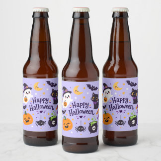 Buh Halloween Bierflaschenetikett