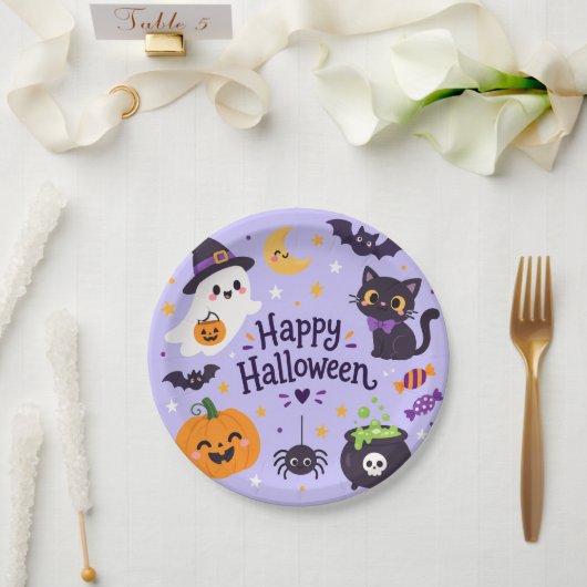 Buh Halloween Pappteller (Hochzeit)