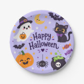 Buh Halloween Pappteller (Vorderseite)