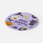 Buh Halloween Pappteller (Schrägansicht)