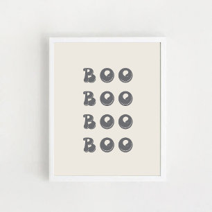 Buh! Halloween-Plakat Poster