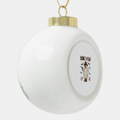 Buh Hu Keramik Kugel-Ornament (Links)