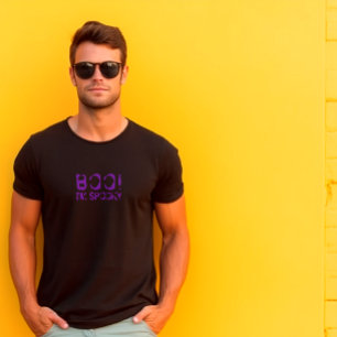 Buh! Ich bin gruselig lila Halloween T-Shirt