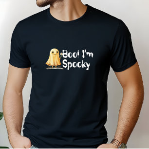 Buh! Ich bin Spooky Lächeln Gespenst weiß T-Shirt