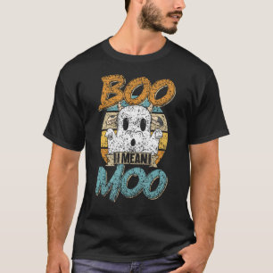 Buh Ich meine Muh Kühe Geisterkuh Halloween T-Shirt