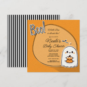 BUH! Kleine Geister Halloween-Baby-Party Einladung