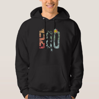 Buh mit Spinnen und Hexenhut Halloween Frauen Mädc Hoodie