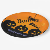 Buh! Ooooh! Frohes Halloween! Pappteller (Schrägansicht)