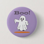 Buh! Süßer Geist Lustiger Halloween Button (Vorderseite)