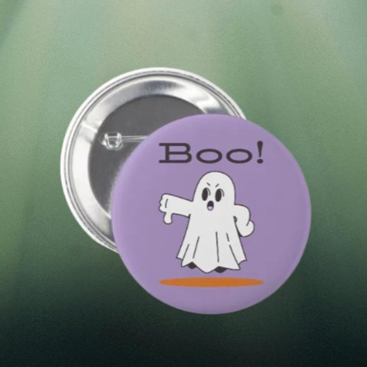 Buh! Süßer Geist Lustiger Halloween Button