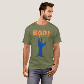 BUH! Zombie-Hand Halloween-Design T-Shirt (Vorne ganz)