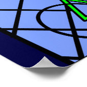 Bühne 21 - Die Louvre-Pyramide Poster (Ecke)