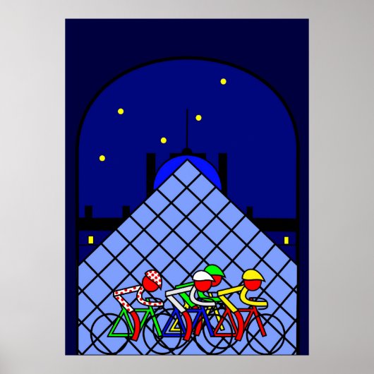 Bühne 21 - Die Louvre-Pyramide Poster (Vorne)