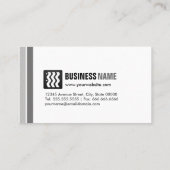 Bühne Akteur - Städtisches Schwarz-weiß Visitenkarte (Rückseite)