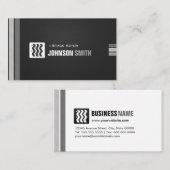 Bühne Akteur - Städtisches Schwarz-weiß Visitenkarte (Vorne/Hinten)