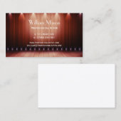 Bühne aus Holz, Schauspieler - Visitenkarte (Vorne/Hinten)