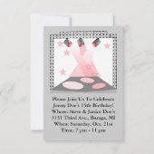 Bühne beleuchtet einladung (Rückseite)