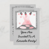 Bühne beleuchtet einladung (Vorne/Hinten)