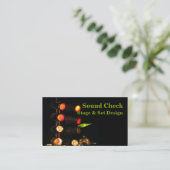 Bühne beleuchtet Geschäfts-Karte Visitenkarte (Stehend Vorderseite)