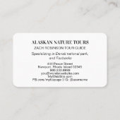 *~* Bühne Buck Antler Deer Mountain Stream Sun Visitenkarte (Rückseite)