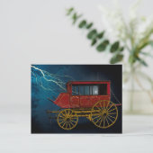 BÜHNE COACH IM LICHTSTORM POSTKARTE (Stehend Vorderseite)