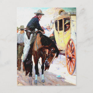 Bühne Coach Postkarte