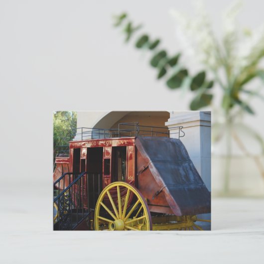 Bühne Coach Postkarte (Stehend Vorderseite)