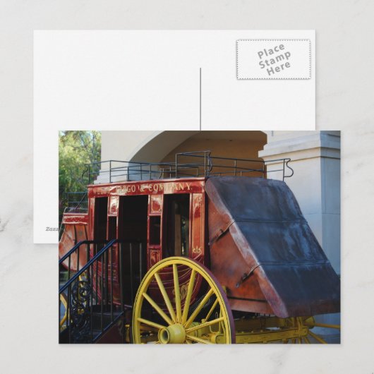 Bühne Coach Postkarte (Vorne/Hinten)