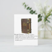 Bühne Crew Postkarte (Stehend Vorderseite)