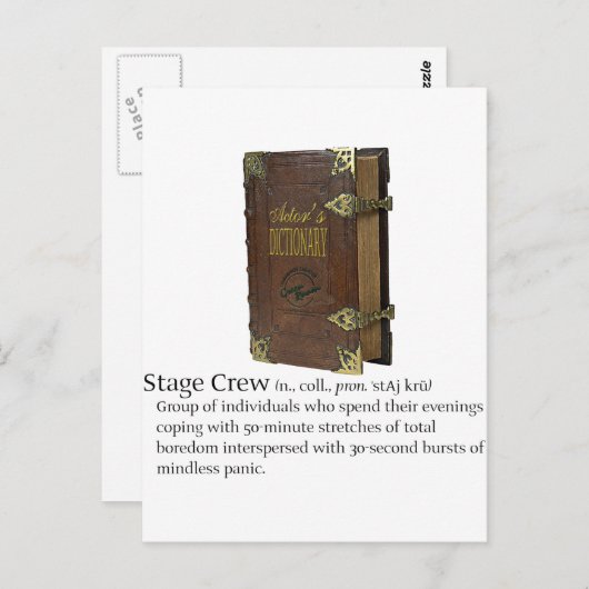 Bühne Crew Postkarte (Vorne/Hinten)