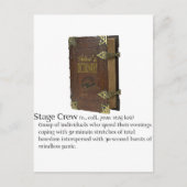 Bühne Crew Postkarte (Vorderseite)