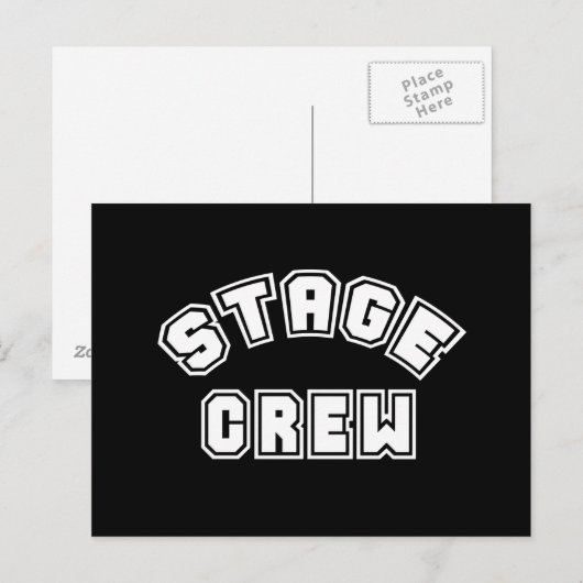 Bühne Crew Postkarte (Vorne/Hinten)