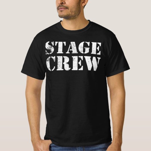 Bühne Crew - Theaterhintergrund Uniform T-Shirt (Vorderseite)