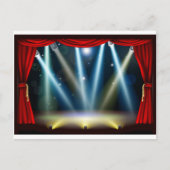 Bühne des Spotlight Theaters Postkarte (Vorderseite)
