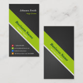 Bühne Director - Premium Black und Green Visitenkarte (Vorne/Hinten)