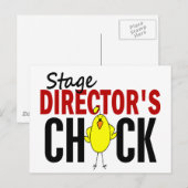Bühne-Direktor Chick Postkarte (Vorne/Hinten)