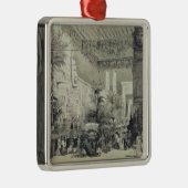 Bühne-Entwurf für die Schlussakte Silbernes Ornament (Rechts)