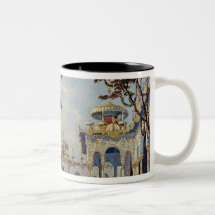 Bühne-Entwurf für "Ruslan und Lyudmila" vorbei Zweifarbige Tasse