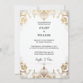 Bühne Formal Simple Classic Elegant Blank Wedding Einladung (Vorderseite)