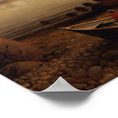 Bühne Fort 1862 Gemälde von Fitz Henry Lane - Poster (Ecke)