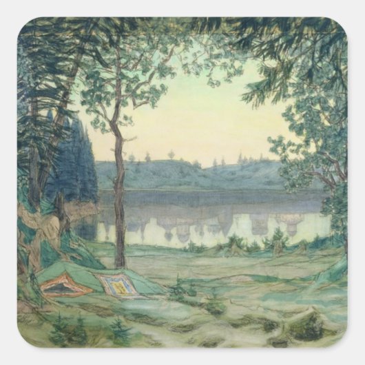 Bühne für Rimsky-Korsakow Quadratischer Aufkleber (Vorderseite)