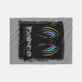 Bühne ist meine Leinwand (Tanz) Fleecedecke (Vorderseite (Horizontal))