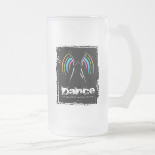 Bühne ist meine Leinwand (Tanz) Mattierte Glass-Bi Mattglas Bierglas