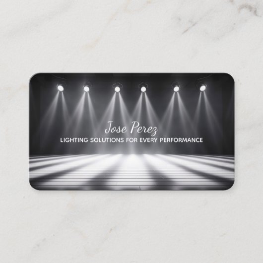 Bühne Lighting Visitenkarte (Vorderseite)